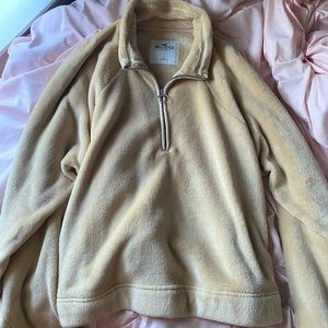 soft hollister quarter zip up